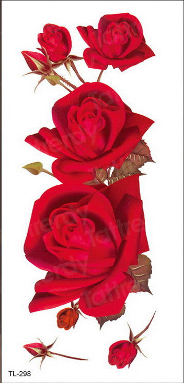 New Eco-Friendly Flower Tattoo Stickers