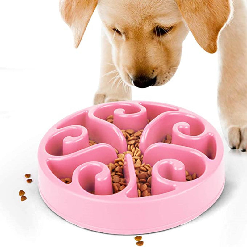 Pet Dog Slow Feeder Bowl Non Slip Anti-Gulping Slower Food Feeding Dishes Eco Dog Bowl For Large Medium Small Dogs Puppy Measured