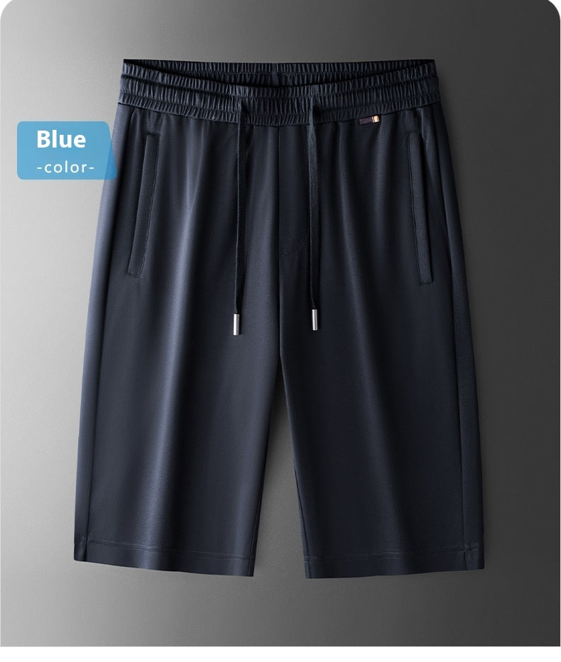 Men's Mulberry Silk Cool Skin-friendly Straight Shorts