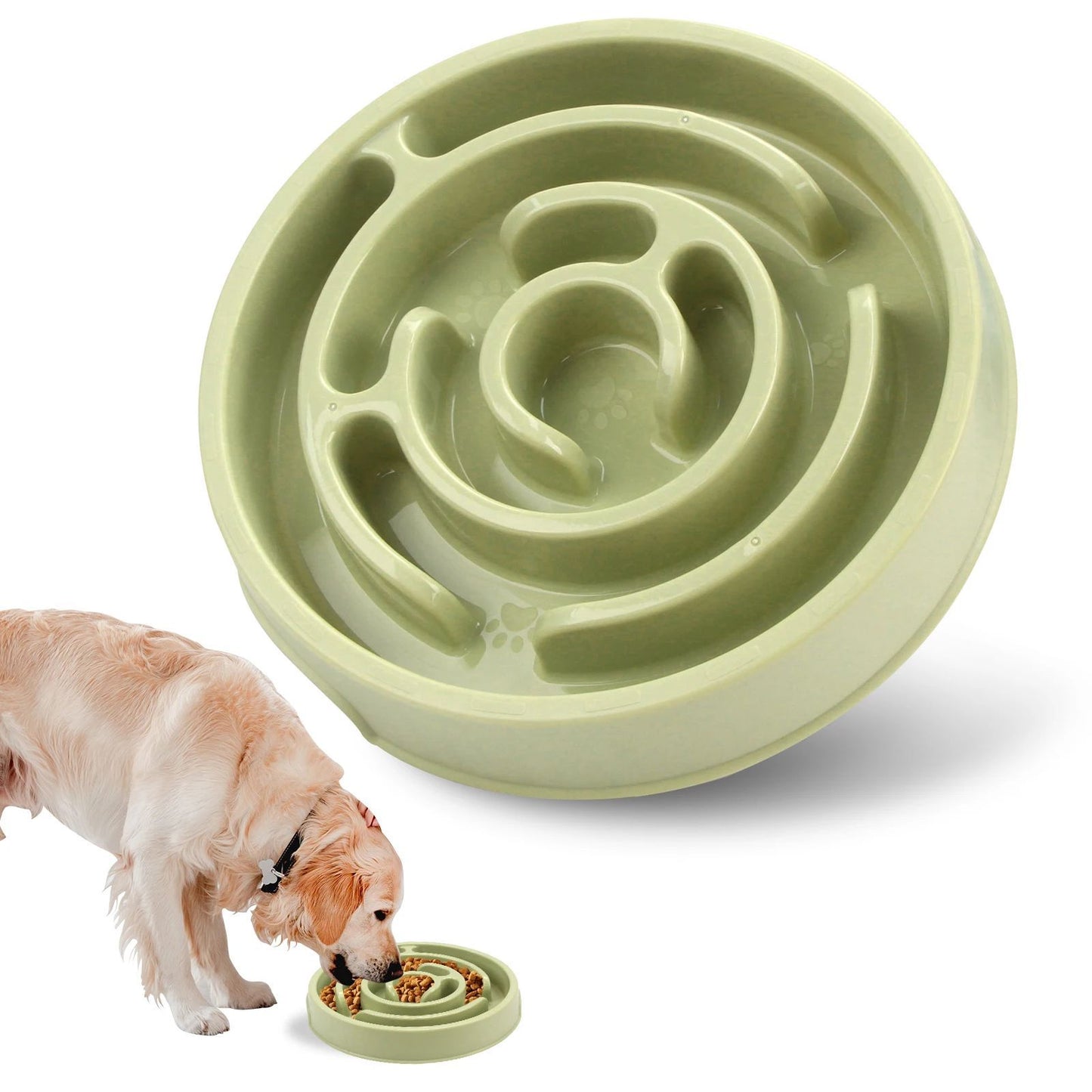 Pet Dog Slow Feeder Bowl Non Slip Anti-Gulping Slower Food Feeding Dishes Eco Dog Bowl For Large Medium Small Dogs Puppy