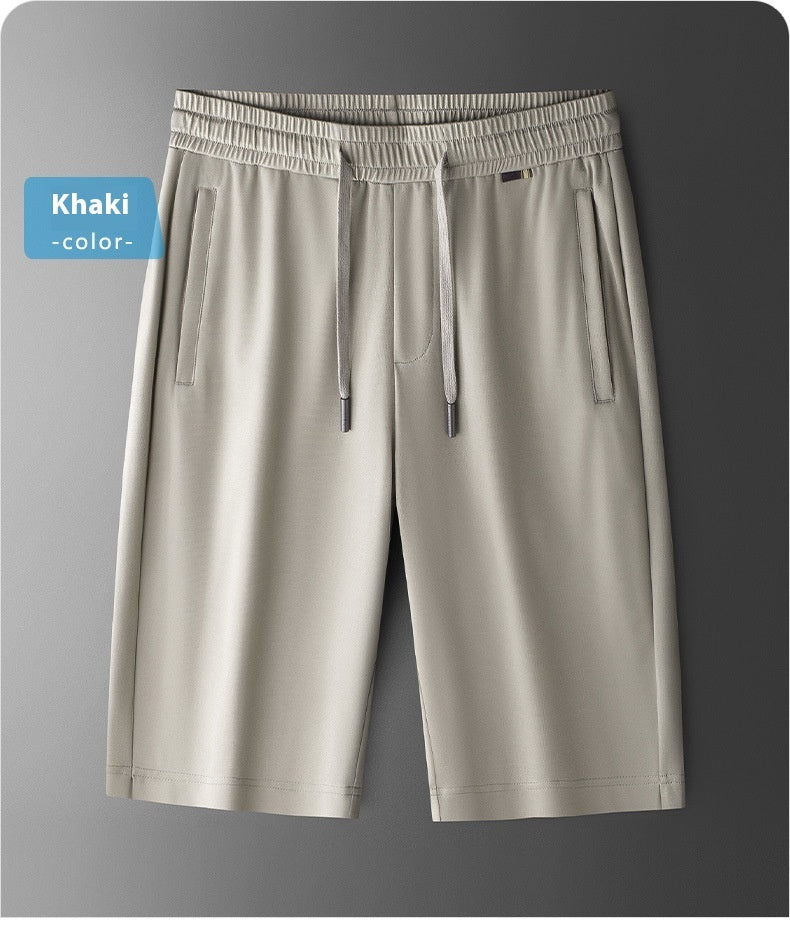 Men's Mulberry Silk Cool Skin-friendly Straight Shorts