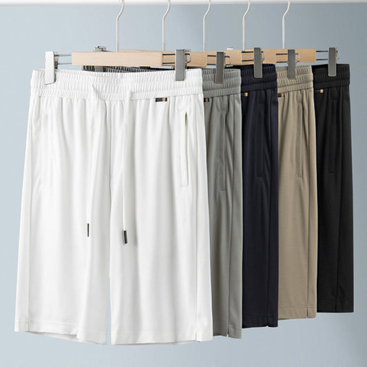 Men's Mulberry Silk Cool Skin-friendly Straight Shorts